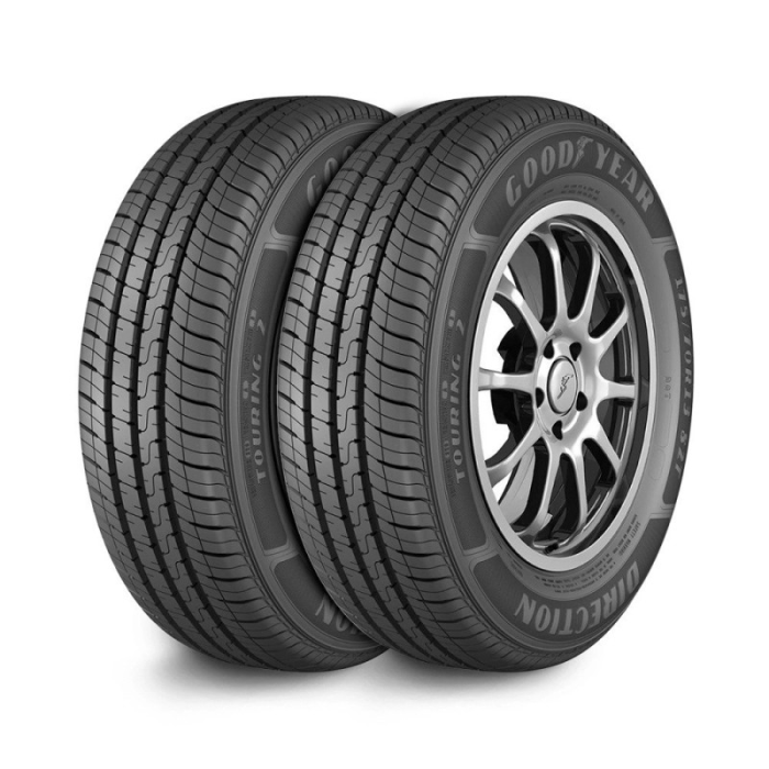 Jogo 2 pneus goodyear aro 13 direction touring 2 165/70R13 83T sl