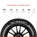 Pneu Aro 13 175/70R13 jk Tyre 82T tl Turbo - imagem adicional 1